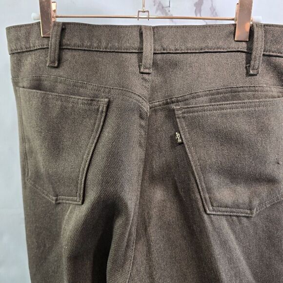 Vintage Levis Pants Mens 38 X 30 Brown 90s Dacron Straight Leg Pressed - Picture 6 of 12